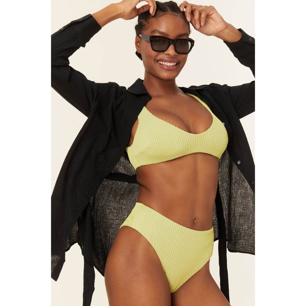 Andie Swim The Corvo Button-Up Women's XS Black Cotton Gauze Beach & Resort Wear - Picture 8 of 16